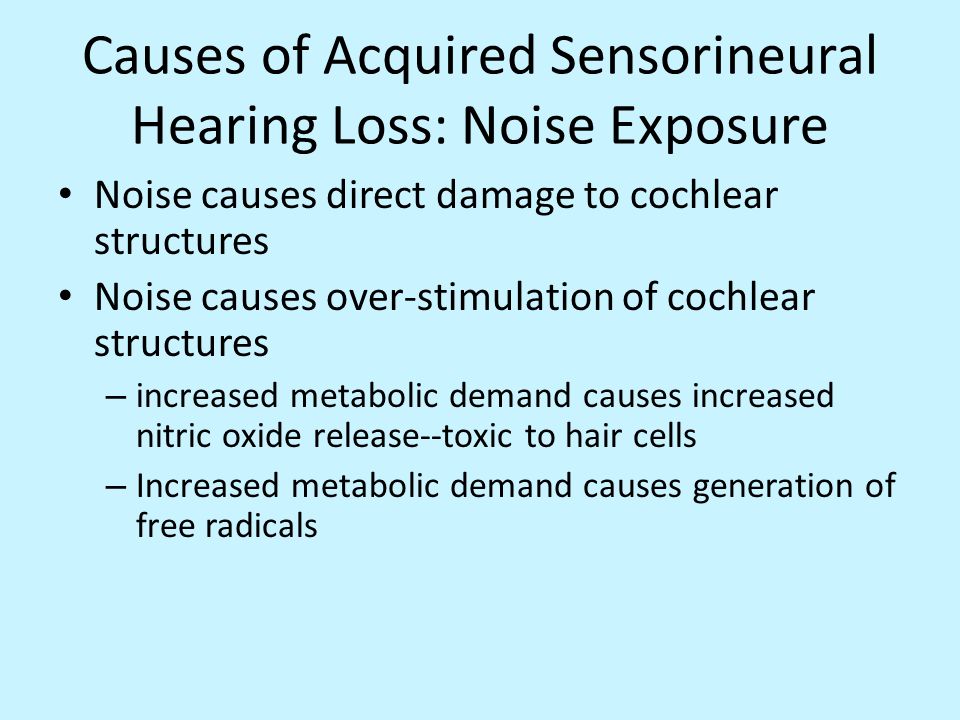 An analysis of the causes of hearing loss